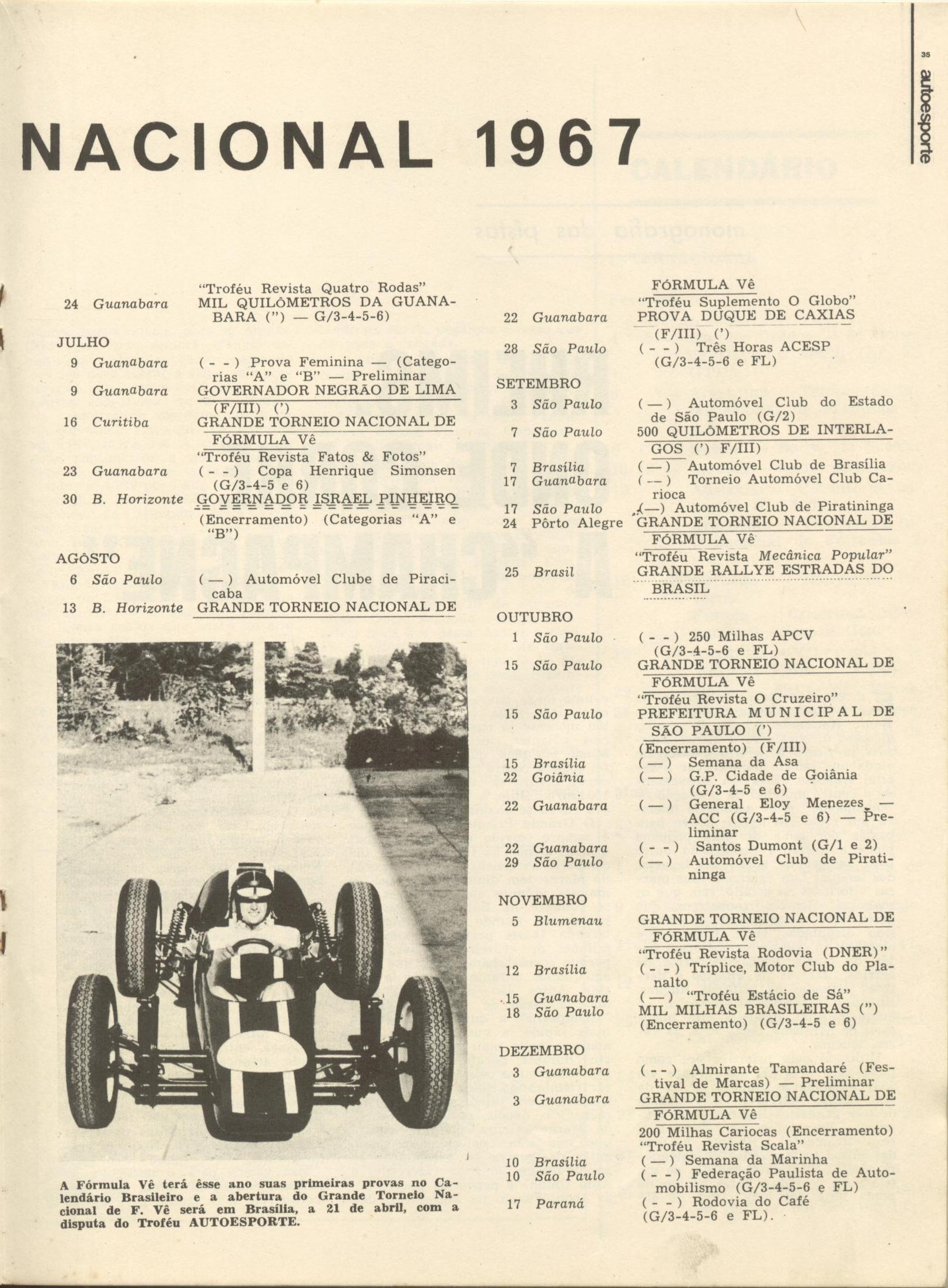 34Â° Campeonato Brasileiro - Sao Paulo 1967